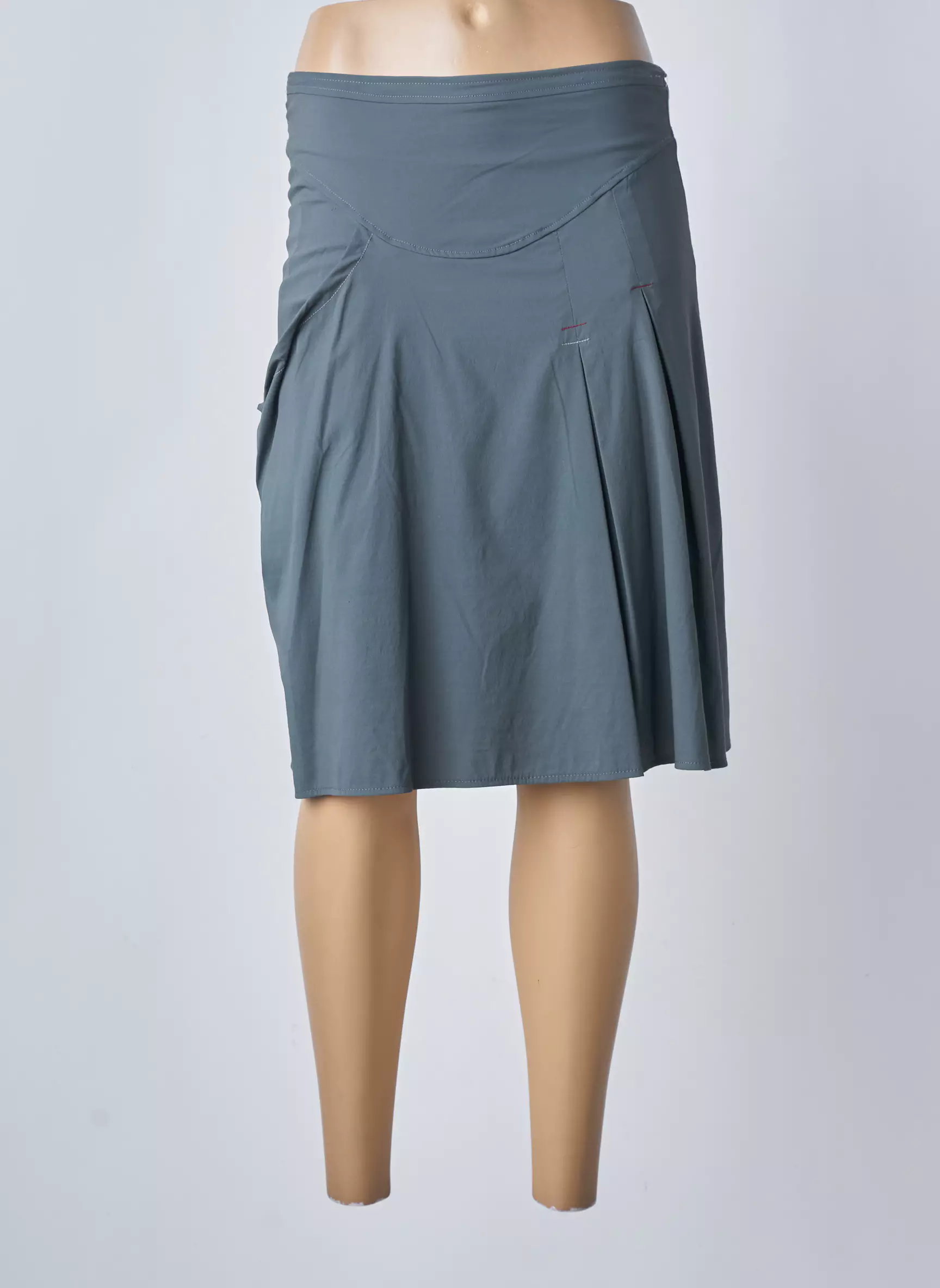 Double Jeu Jupes Mi Longues Femme couleur gris