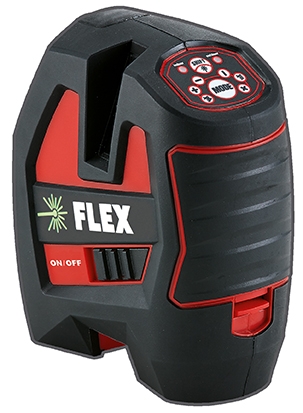 Flex-tools 509841 ALC 3/1-G/R Selvnivellerende krydslinjelaser grøn