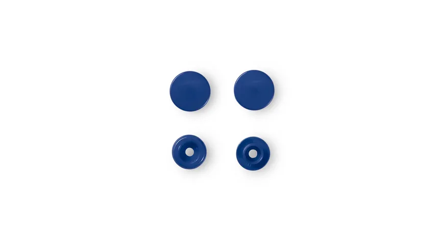Prym nähfreie Druckknöpfe Color Snaps rund 12,4 mm blau