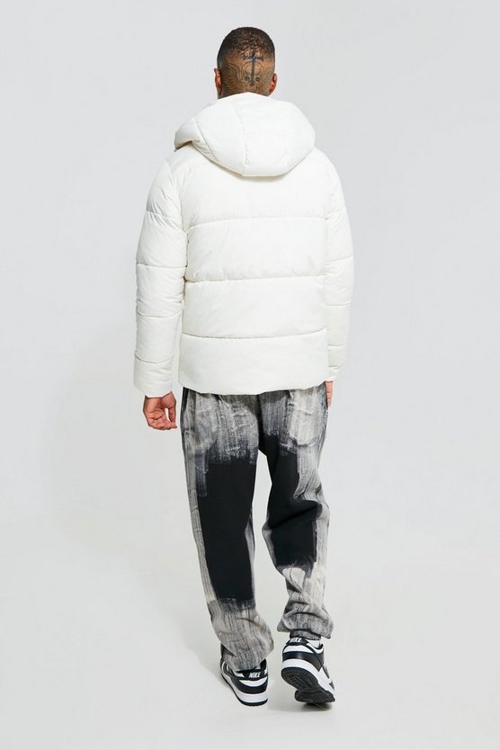 Recycelte Steppjacke mit Streifen