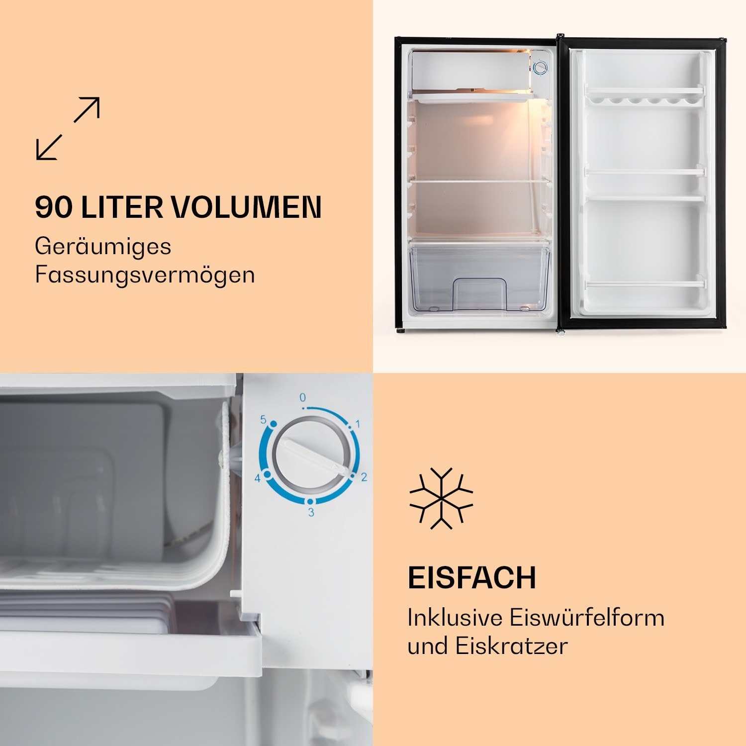 Klarstein Getränkekühlschrank CO2-AlleinversorgerB 10030523A, 83 cm hoch, 47 cm breit