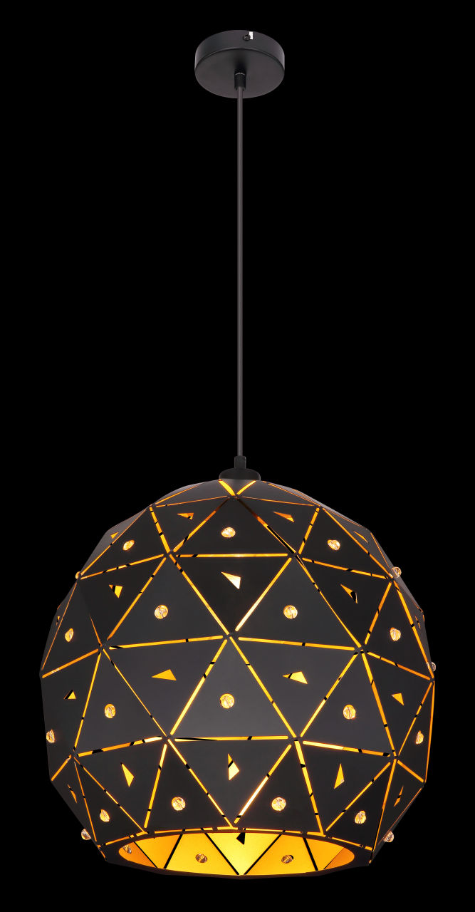 Globo Lighting - JODIE - Hängeleuchte Metall schwarz matt, 1x E27