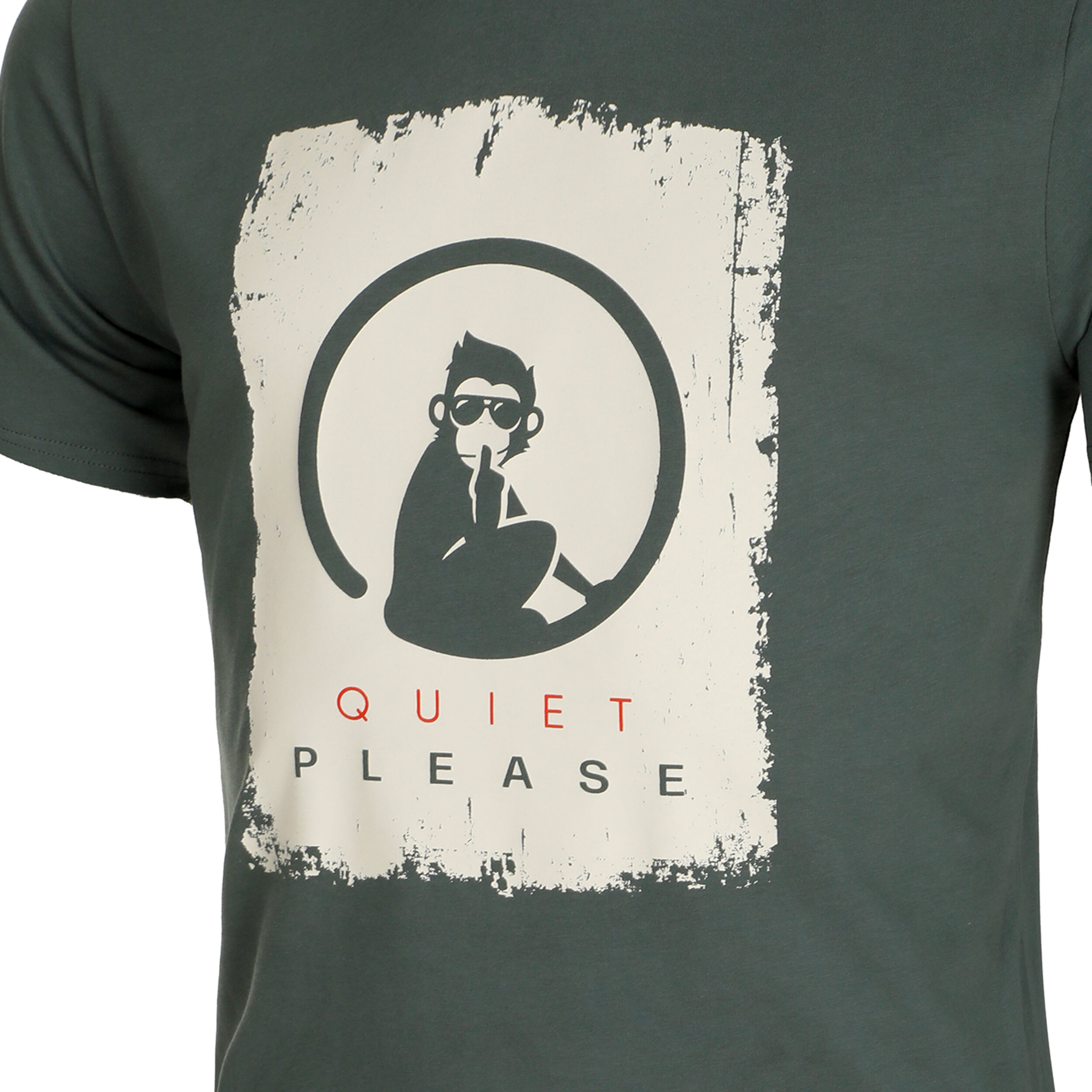 Crossroad Scraped T-Shirt Herren - Salbei, Weiß