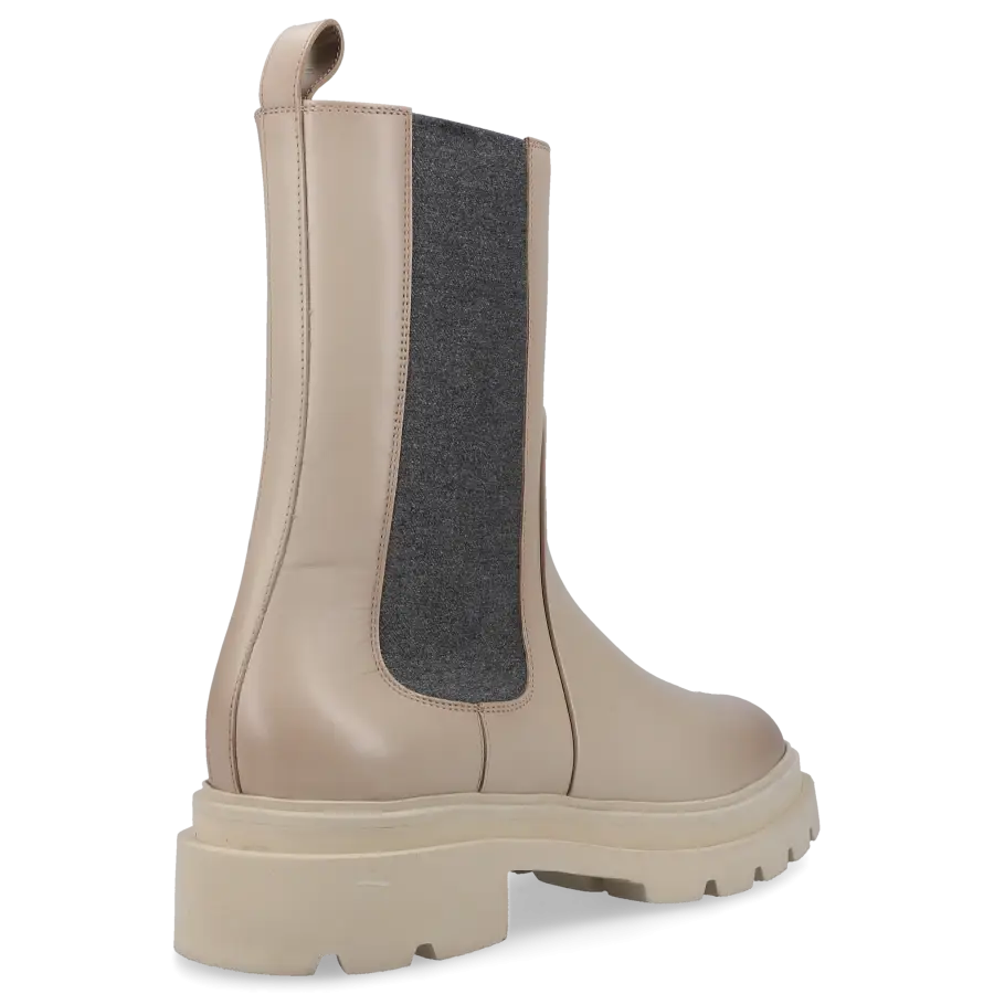 Santoni - Chelsea Boots 59524 Kalbsleder - grau