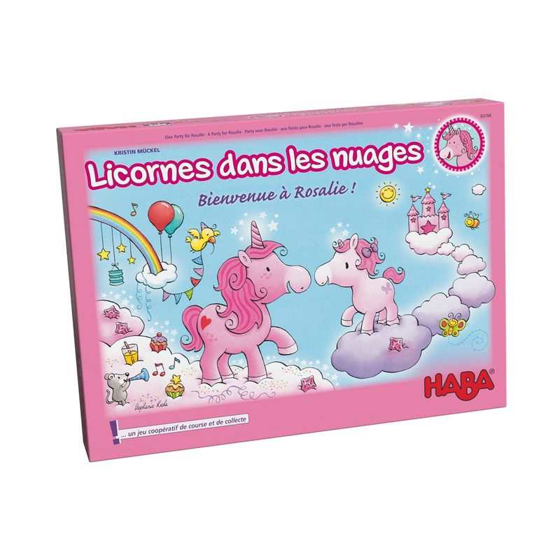 Jeu de société Licornes dans les nuages Bienvenue à Rosalie Haba