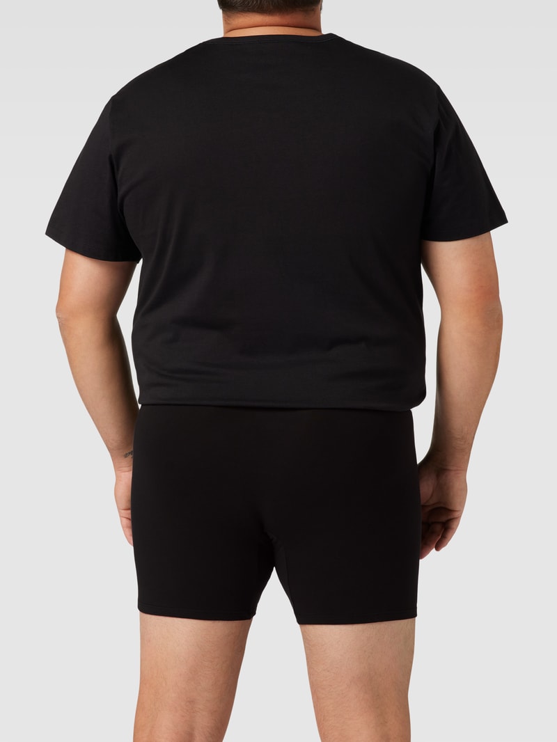 PLUS SIZE Trunks mit Logo-Bund im 3er-Pack in schwarz