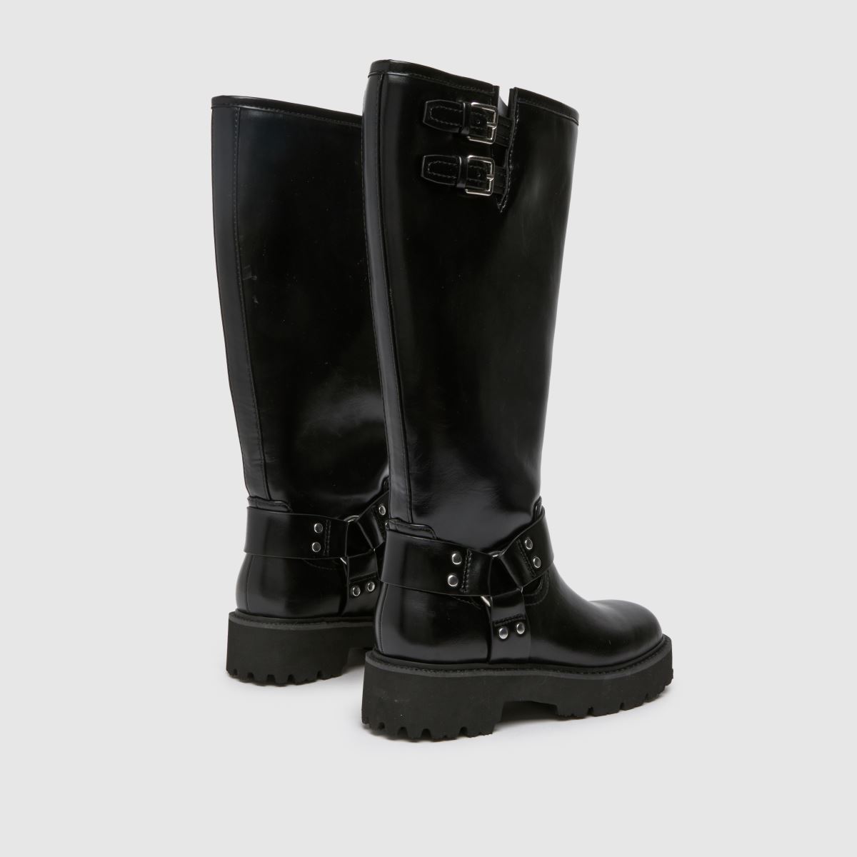 Schuh Dayton strapabíró térdcsizma fekete színben
