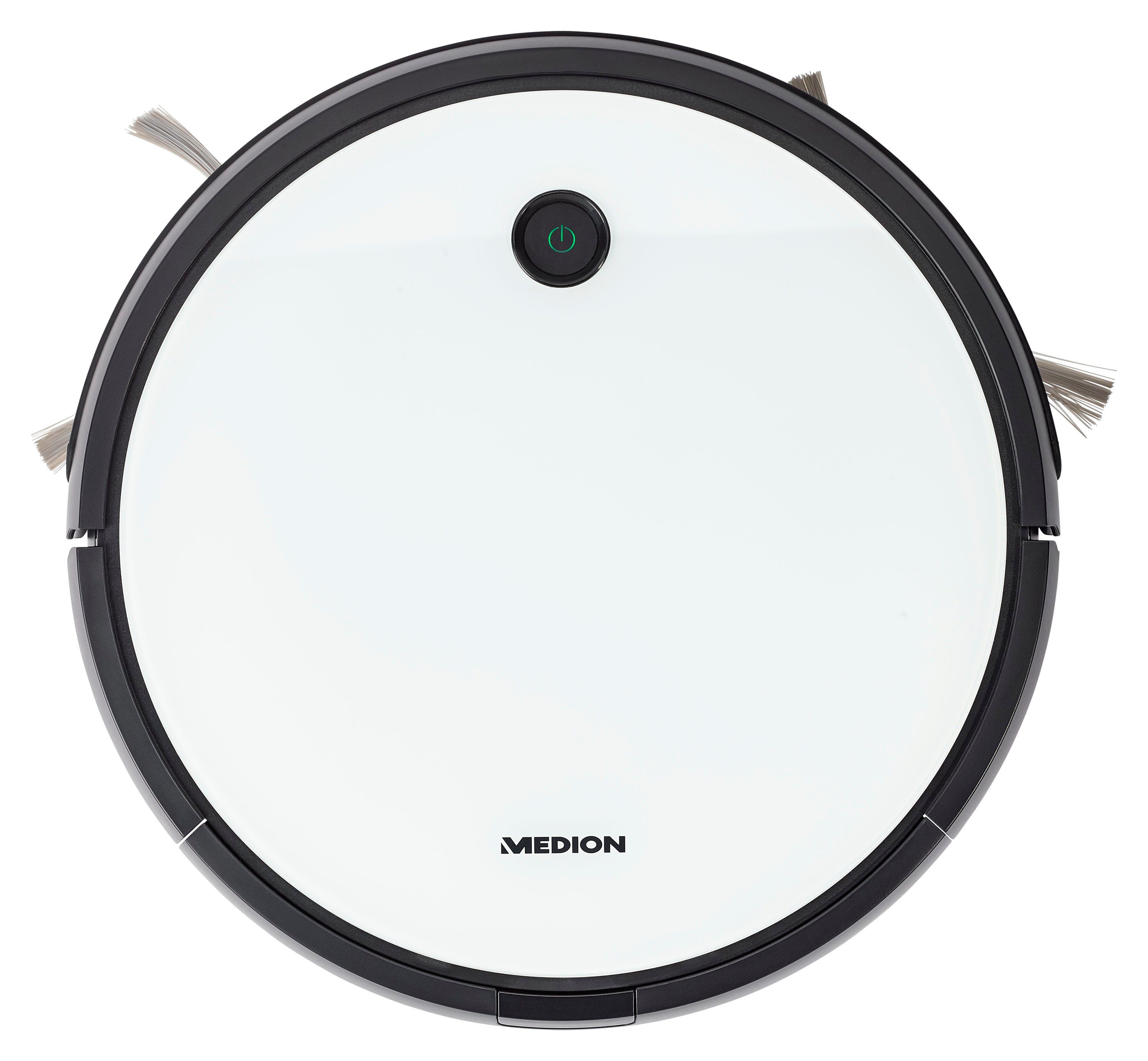 Medion® Nass-Trocken-Saugroboter S12 SW MD 20041, App + Alexa Steuerung, Betriebszeit bis zu 110 Min.