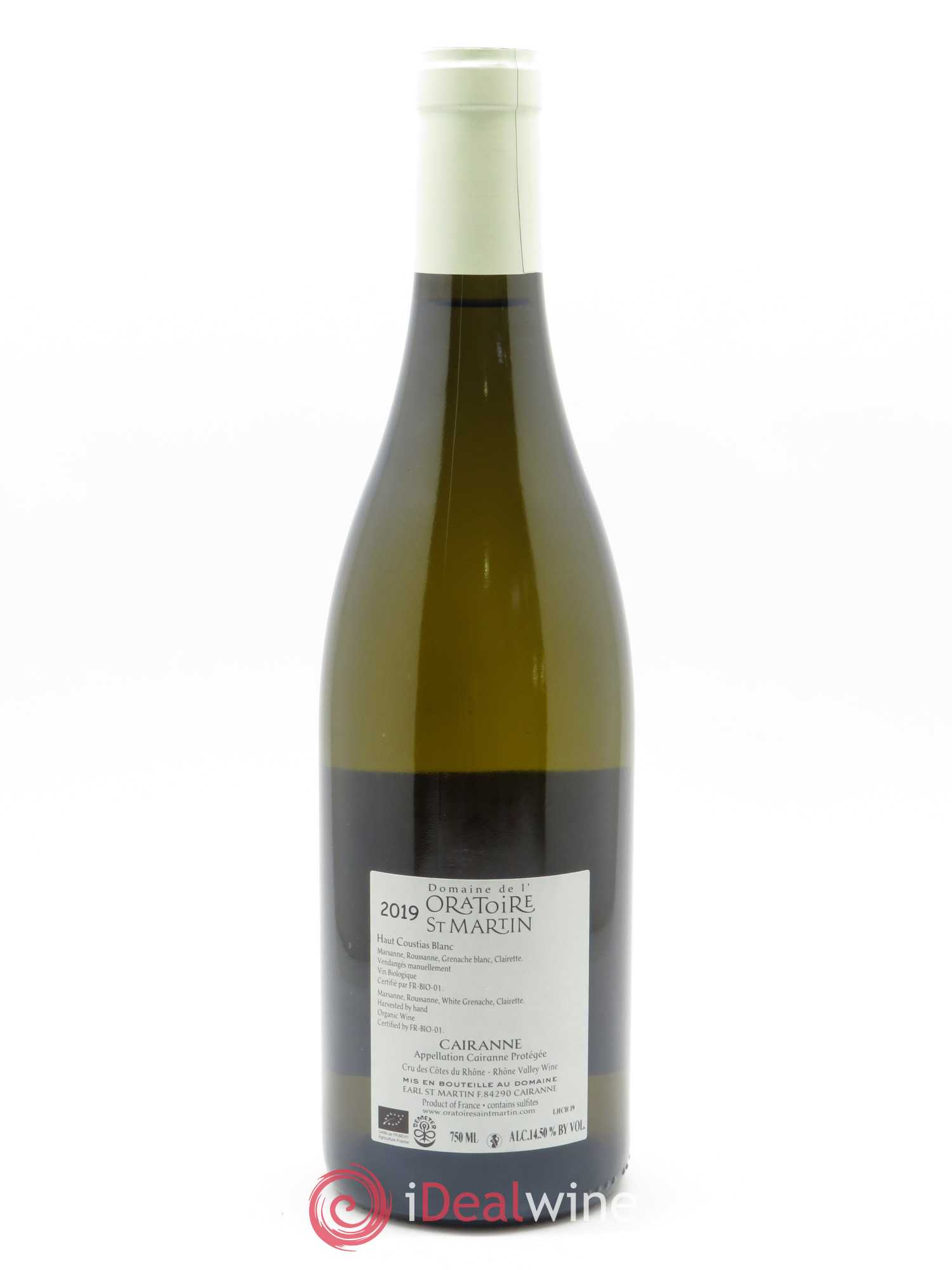 Cairanne Haut-Coustias Oratoire Saint-Martin - Frédéric et François Alary  2019 - Lot de 1 Bouteille