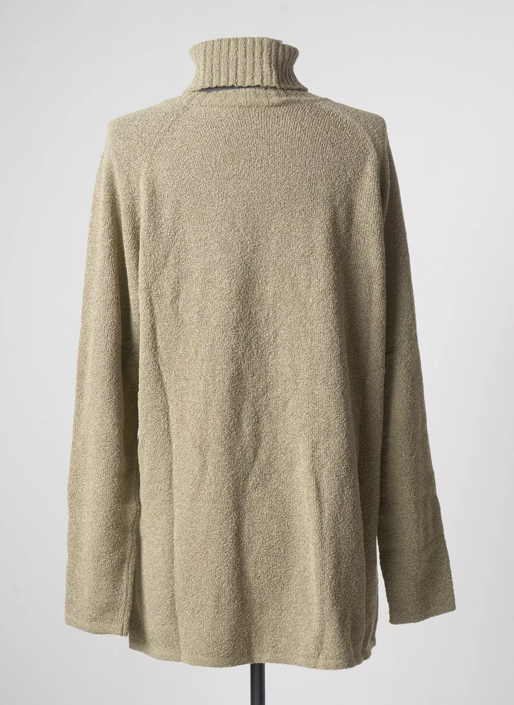 Stefan Green Cols Roules Femme couleur beige