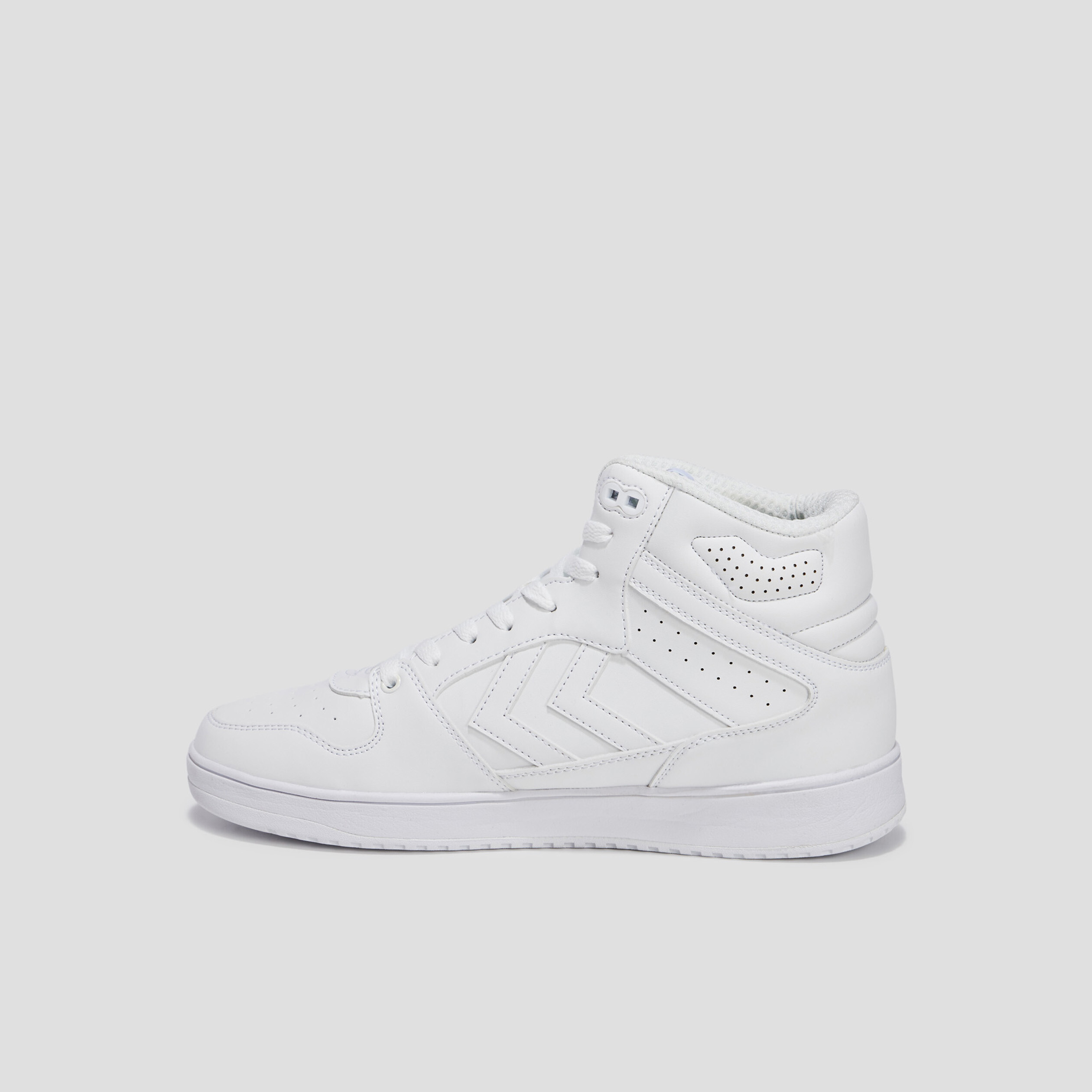 Baskets montantes à lacets blanc homme | La Halle