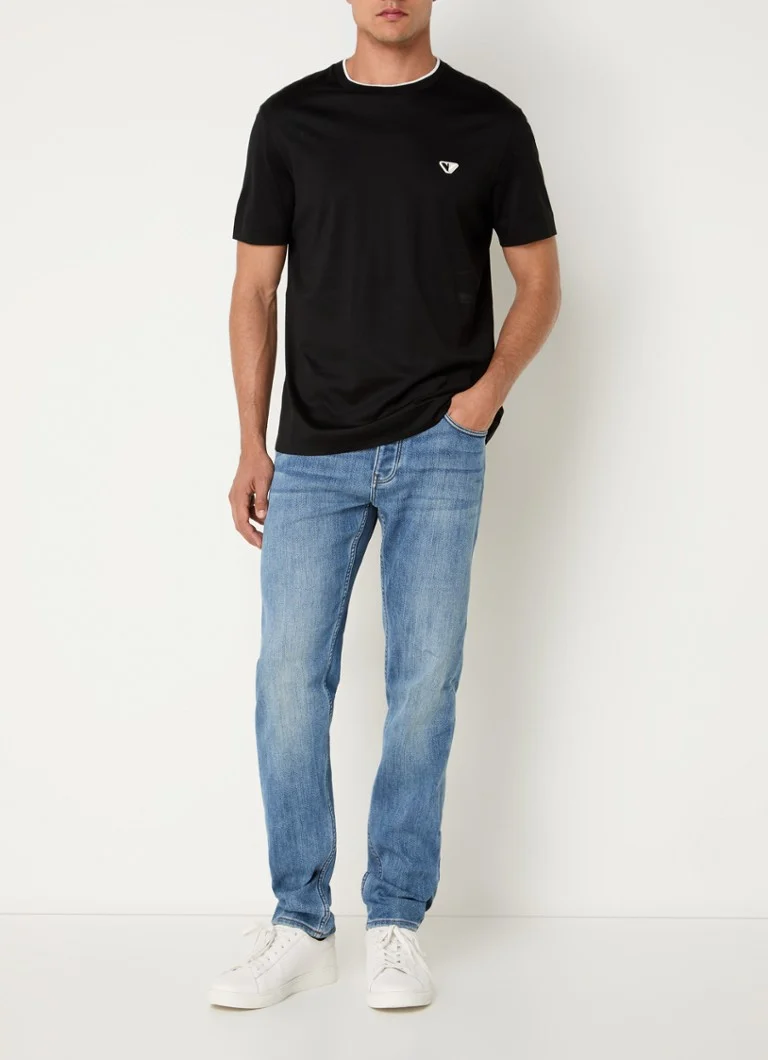 Blugi Emporio Armani slim fit, spălare medie