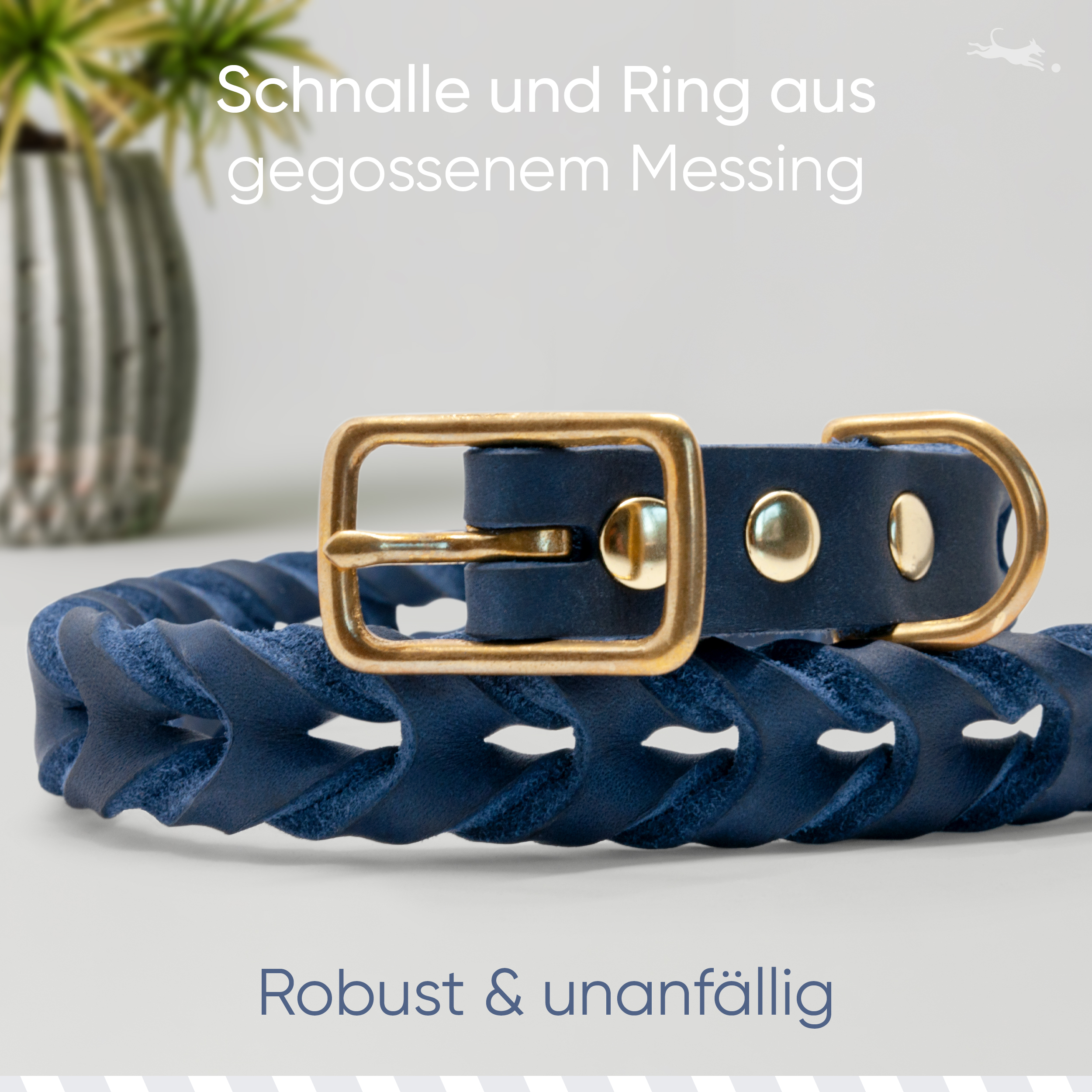 Freudentier Hundehalsbänder Freudentier geflochtenes Hundehalsband, AlsterTwist Kollektion S