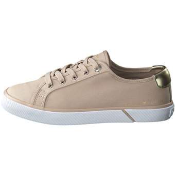 Tommy Hilfiger Lace Up Vulc Sneaker in beige