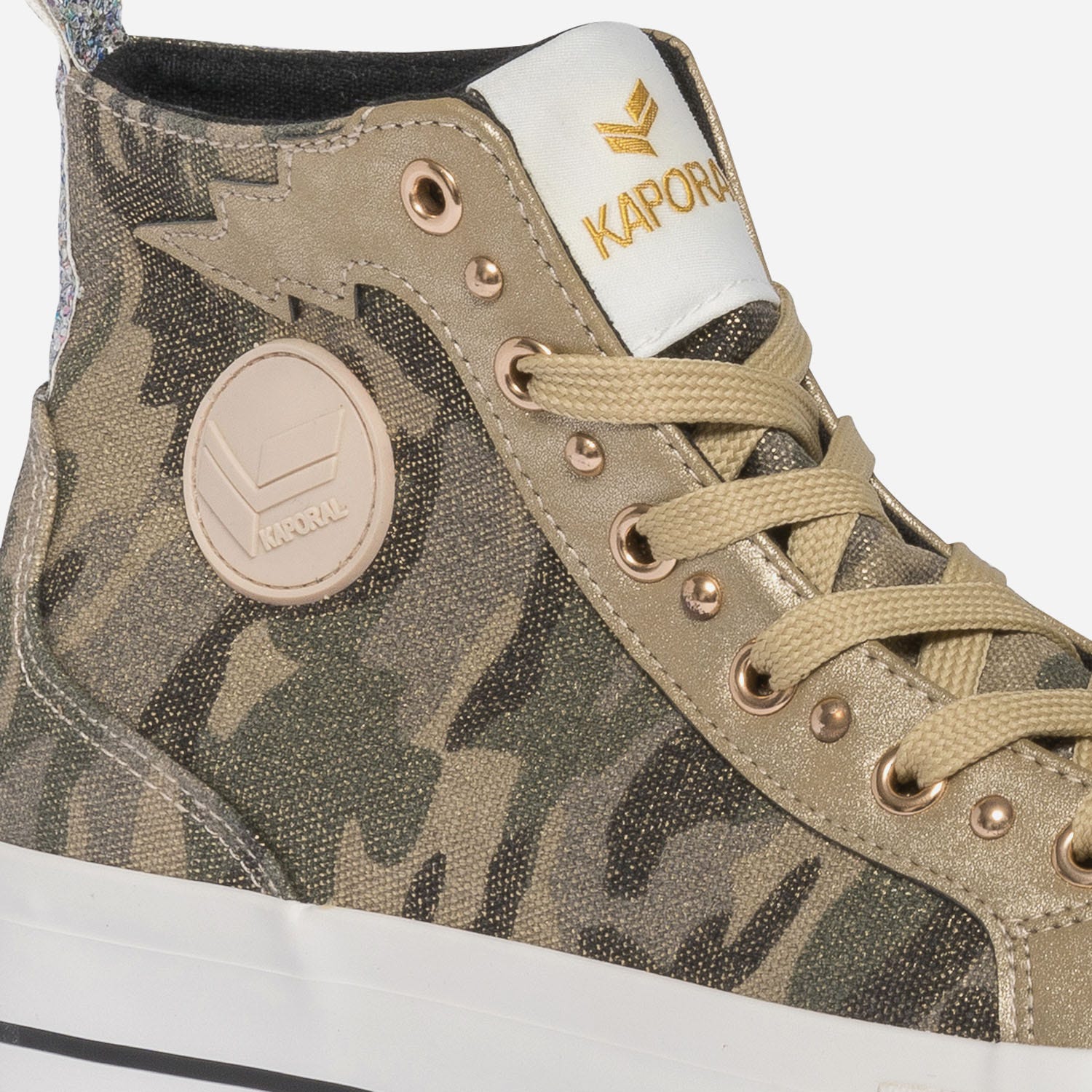 Basket KAPORAL kaki en toile camouflage