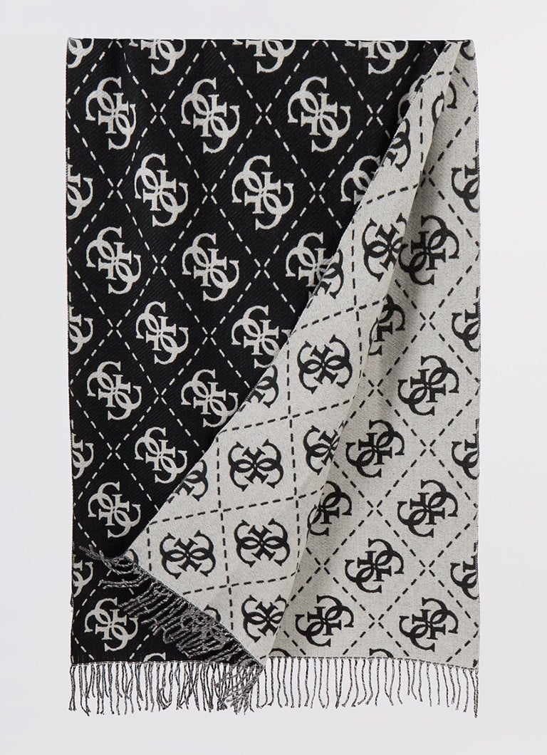 Eșarfă GUESS cu logo imprimat, 190 x 70 cm
