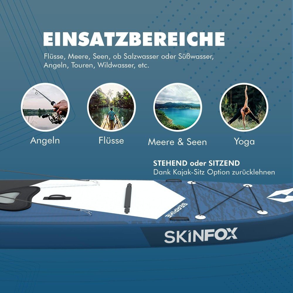 Skinfox Inflatable SUP-Board SEAPIKE - 335x78x15 - SKINFOX SUP
