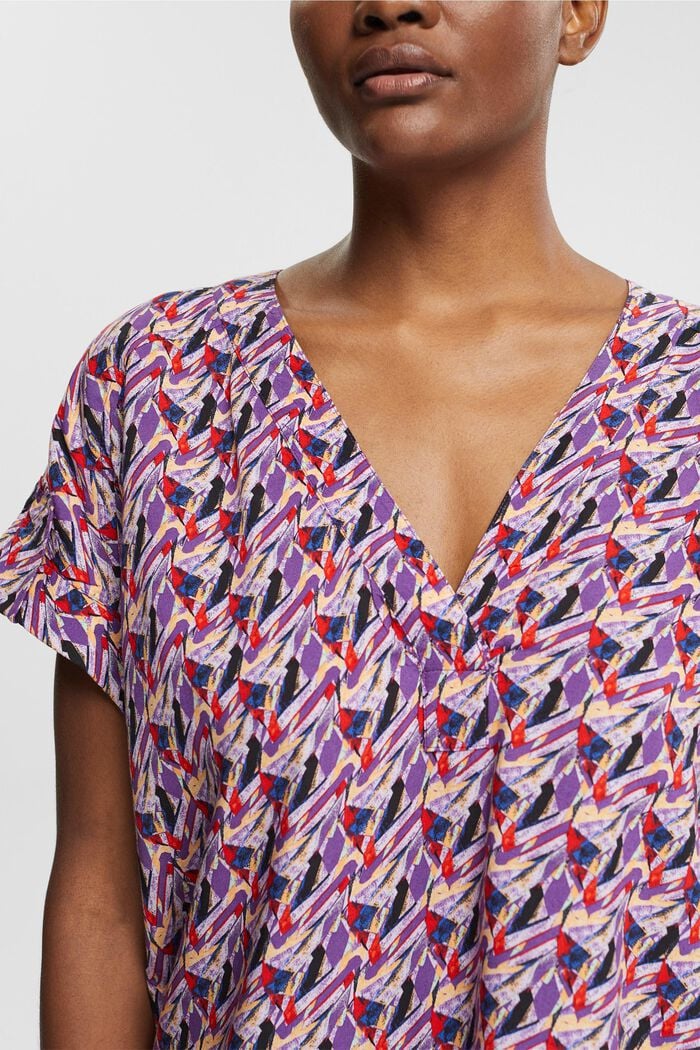 Bluse mit Muster, LENZING™ ECOVERO™