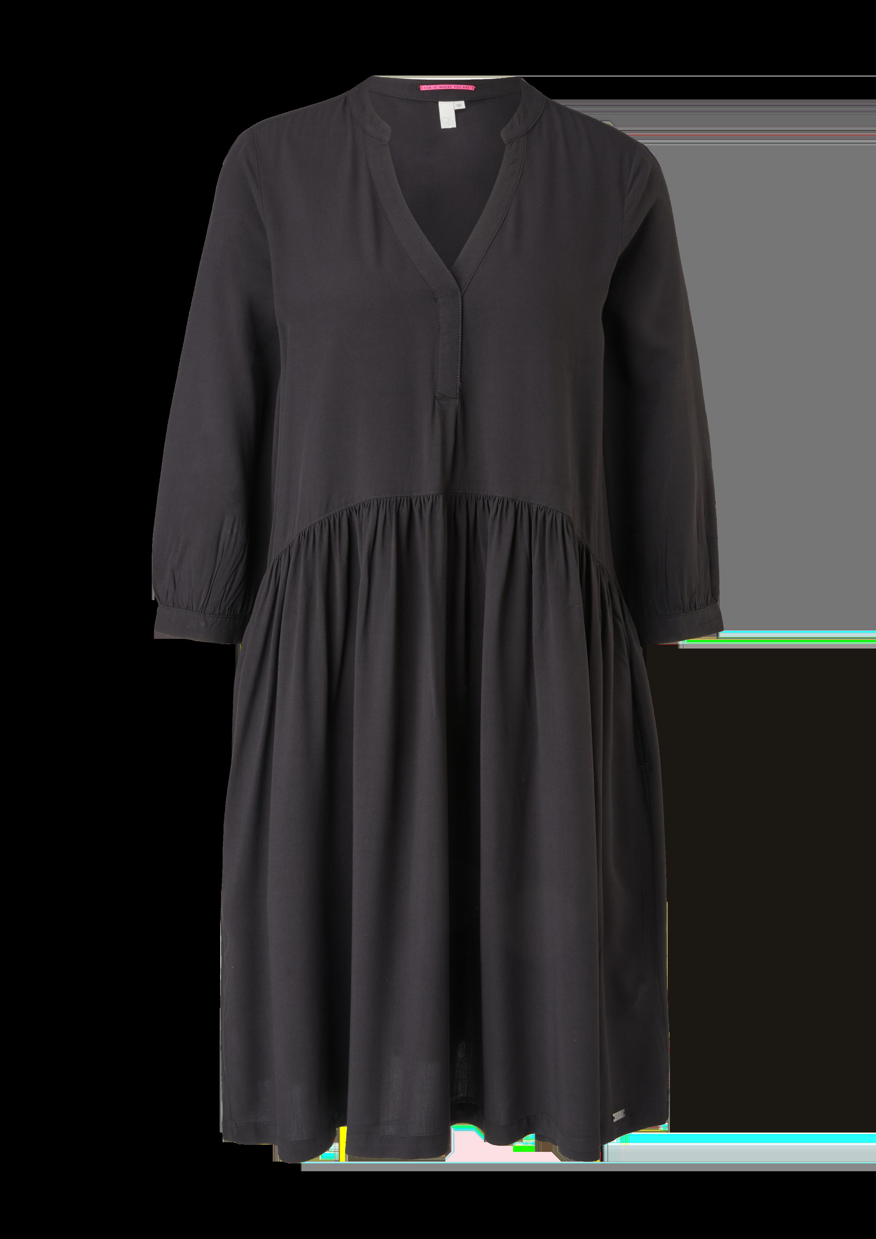 Viskose-Kleid mit modischer Raffung  2117900-9999