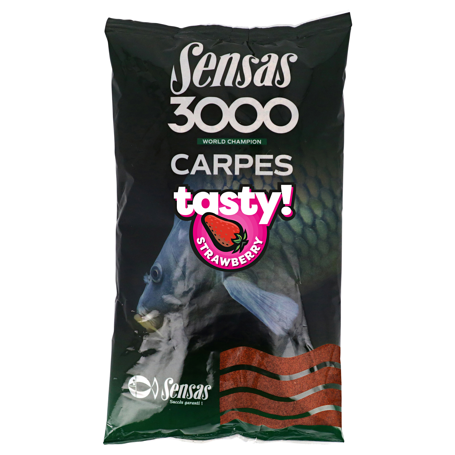 Sensas Grundfutter Carp Tasty (strawberry)
