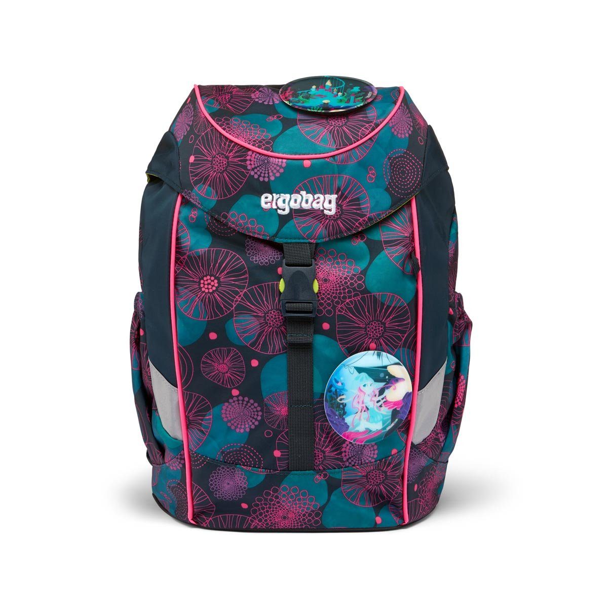 ergobag Kinderrucksack mini 2-tlg. SET Kindergarten-Rucksack Vorschulrucksack DIN A4-Format (Set, incl. 2 Kletties), Ergonomiekonzept