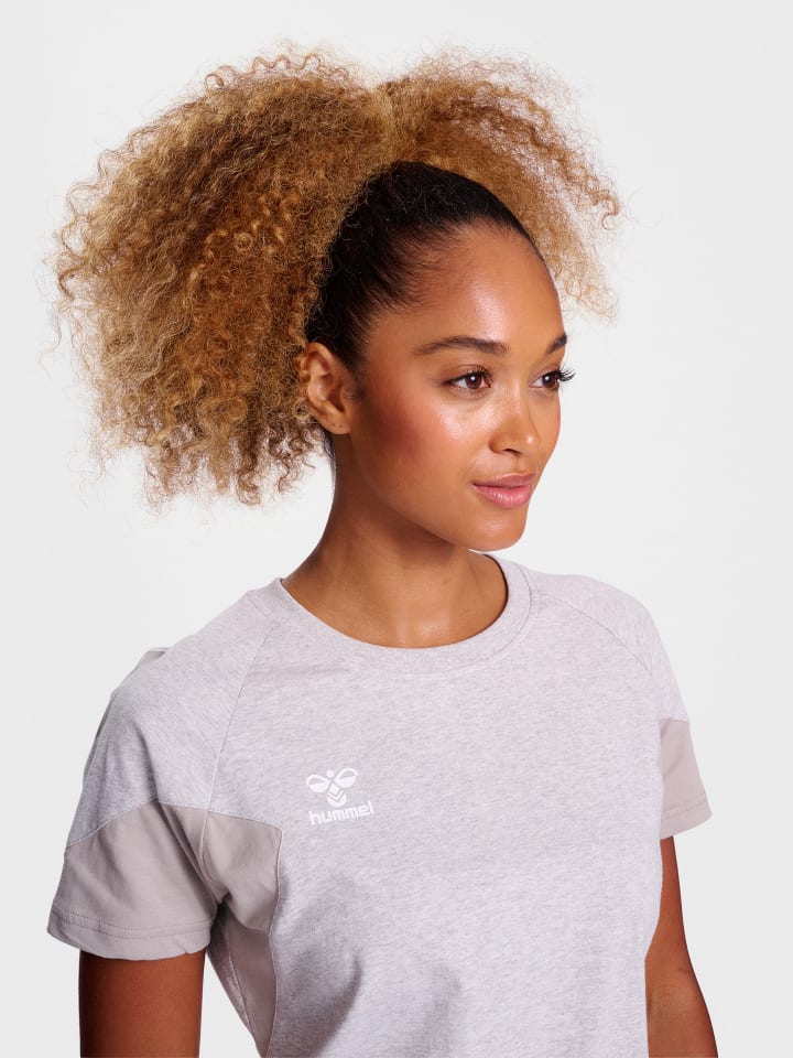 Hummel Hummel T-Shirt Raglanärmel Hmltravel Damen in LIGHT GREY MELANGE günstig kaufen M