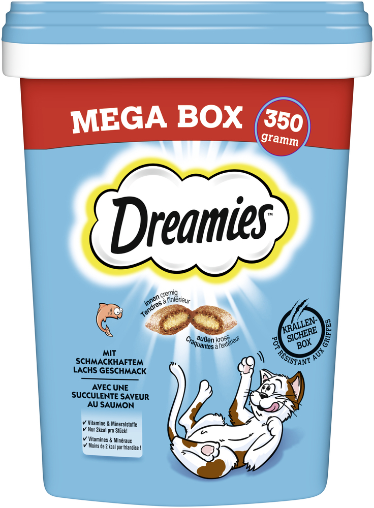 Dreamies Snacks Dreamies Mega Box 350g Lachs
