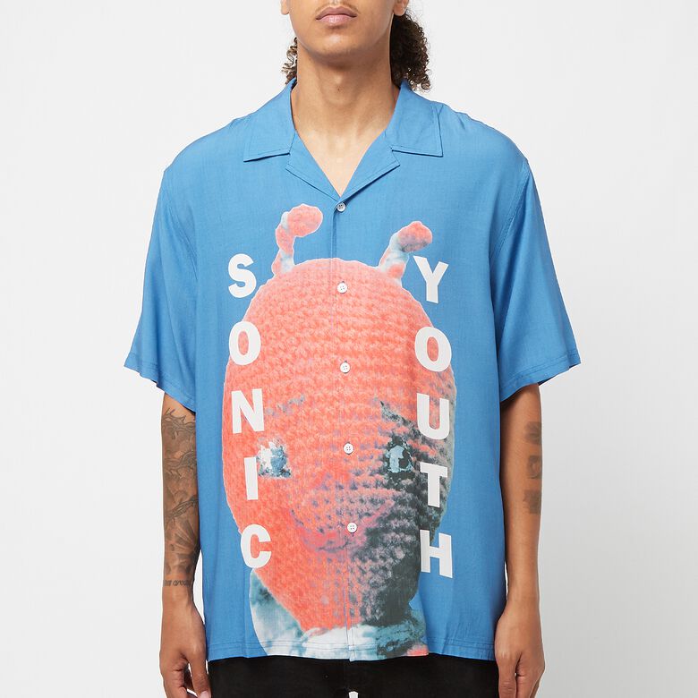 Pleasures Alien Camp Collar Shirt blue