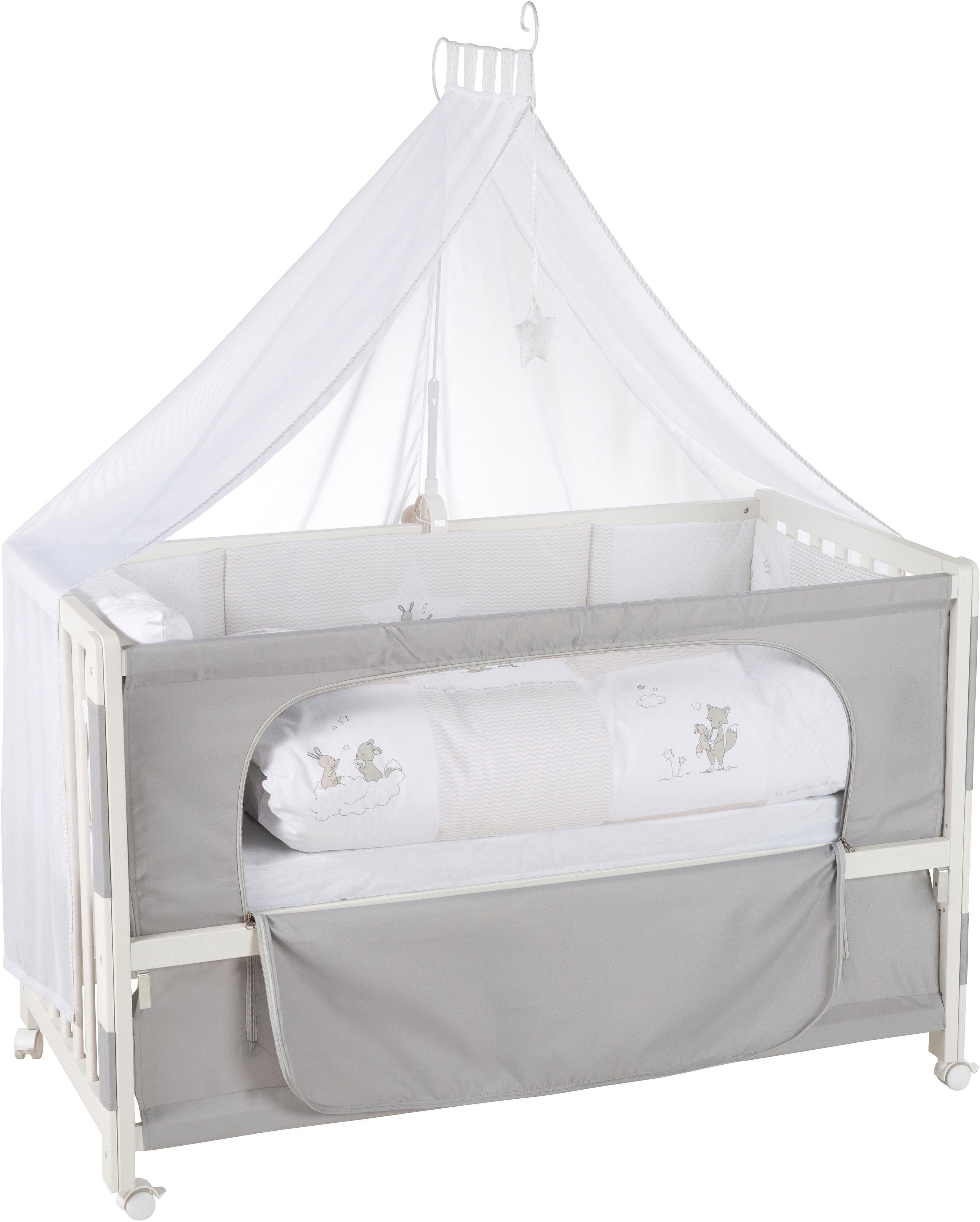 roba® Babybett Room Bed, Fox & Bunny, 6-tlg.