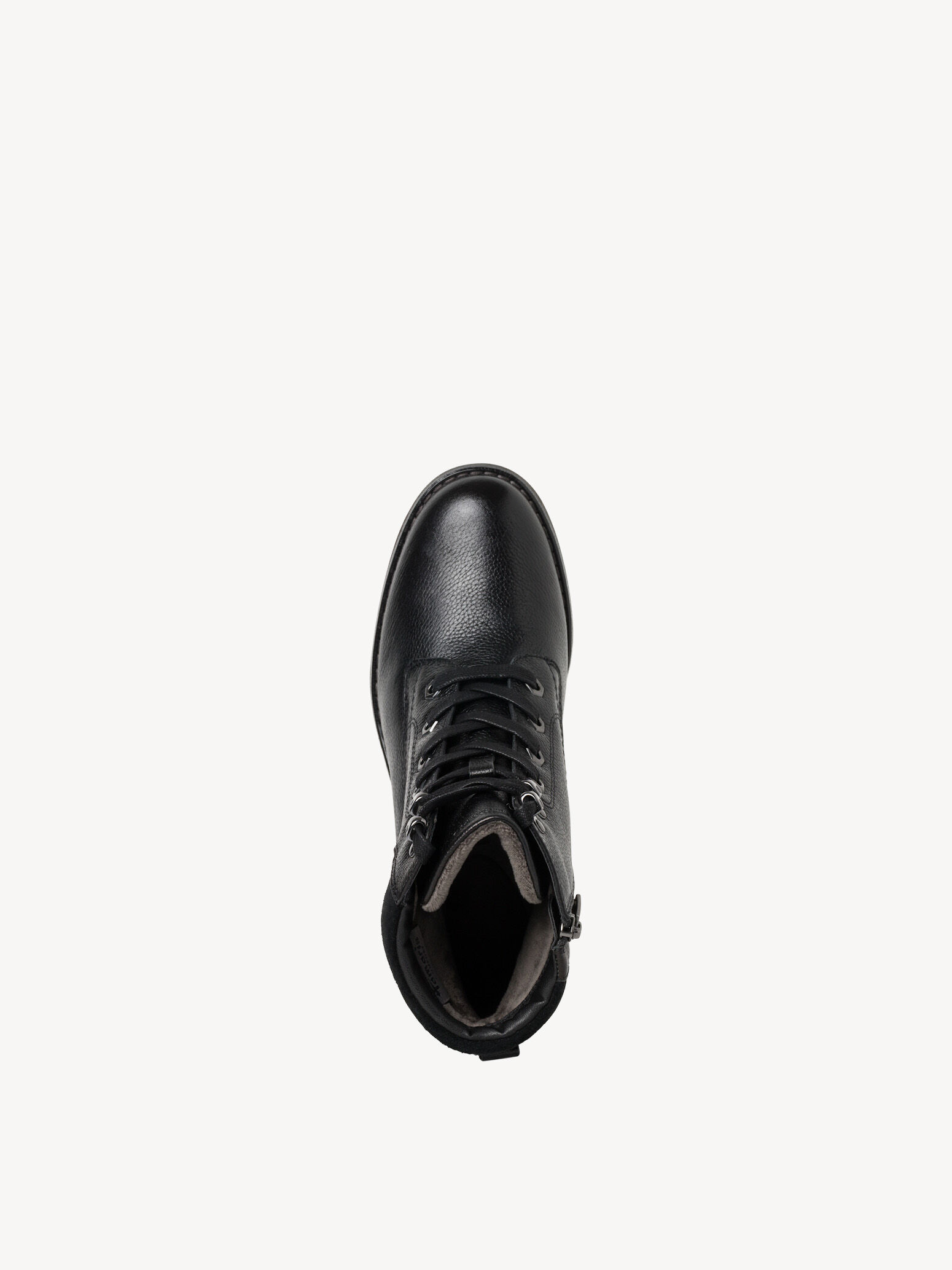Bottine en cuir - noir