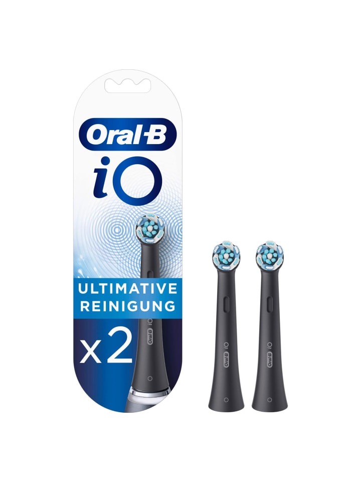 Oral-B 2 er-Set iO Ultimative Reinigung 2er Aufsteckbürsten weiß in Schwarz günstig kaufen onesize