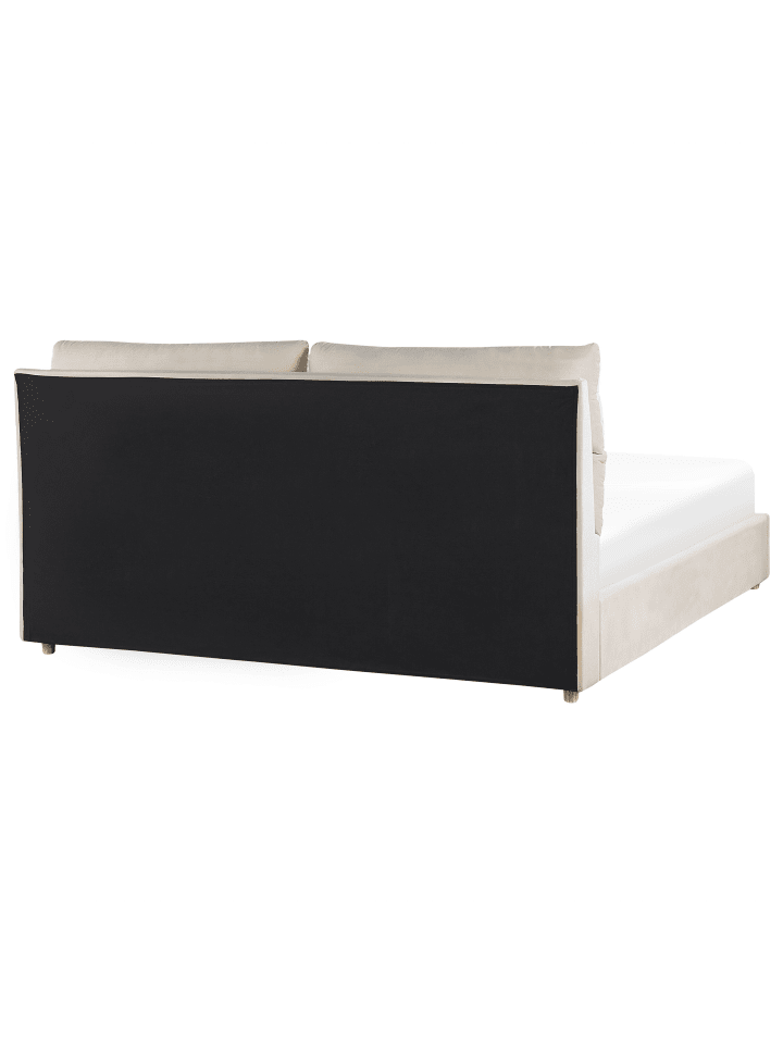 Beliani Doppelbett BATILLY in Beige - (W) 194 x (H) 105 x (L) 224 cm günstig kaufen onesize