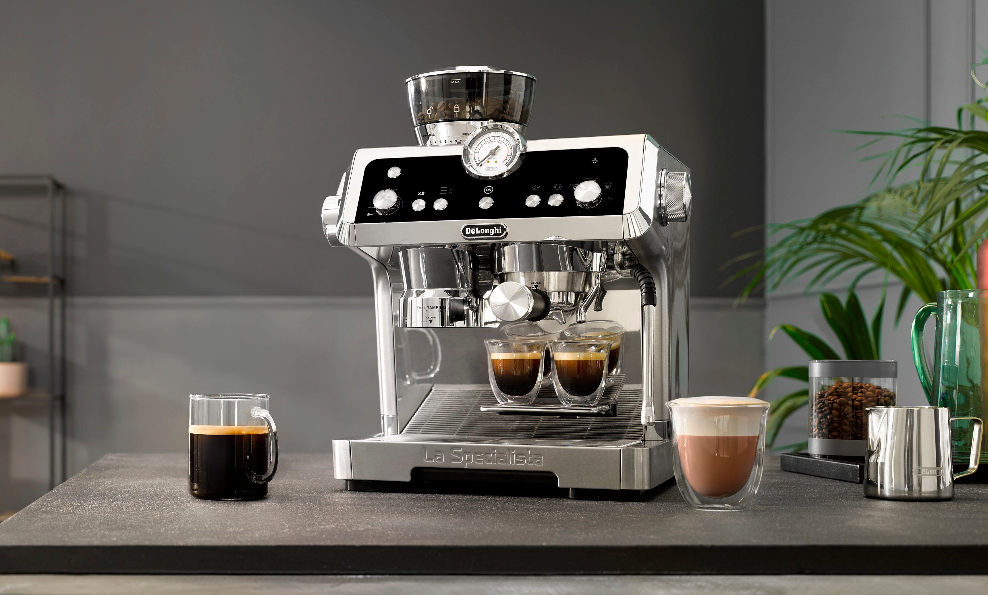De'Longhi Espressomaschine La Specialista Prestigio EC9355.M, integriertes Mahlwerk, inkl. Selezione Espresso im Wert von UVP € 6,49