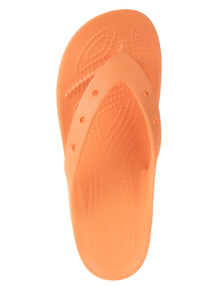 Crocs Zehentrenner in Orange günstig kaufen