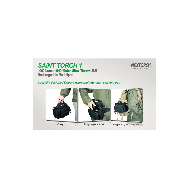 Nextorch Saint Torch 1, 1000 Lumen, LED-Taschenlampe \/ Militärfackel