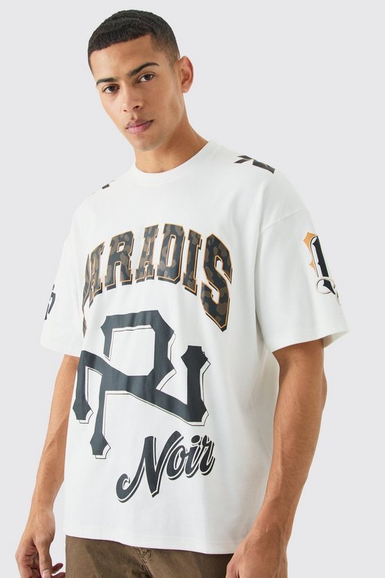 Oversize T-Shirt mit Dark Tropics Print