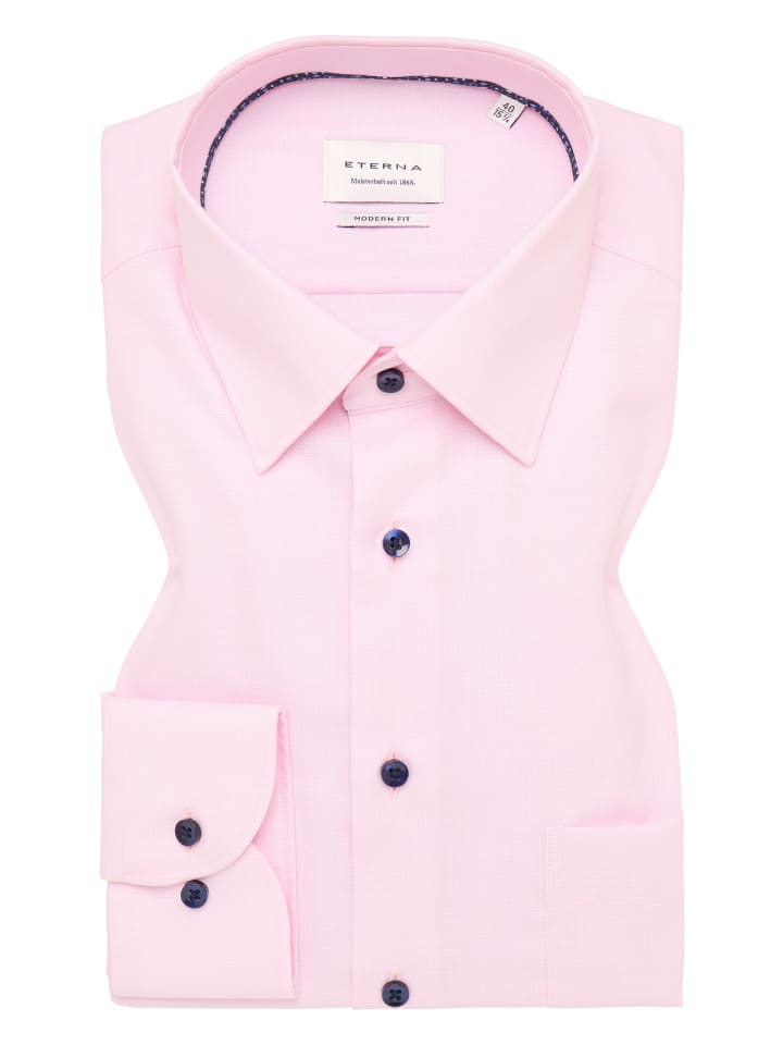 Eterna Hemd MODERN FIT in rosa günstig kaufen