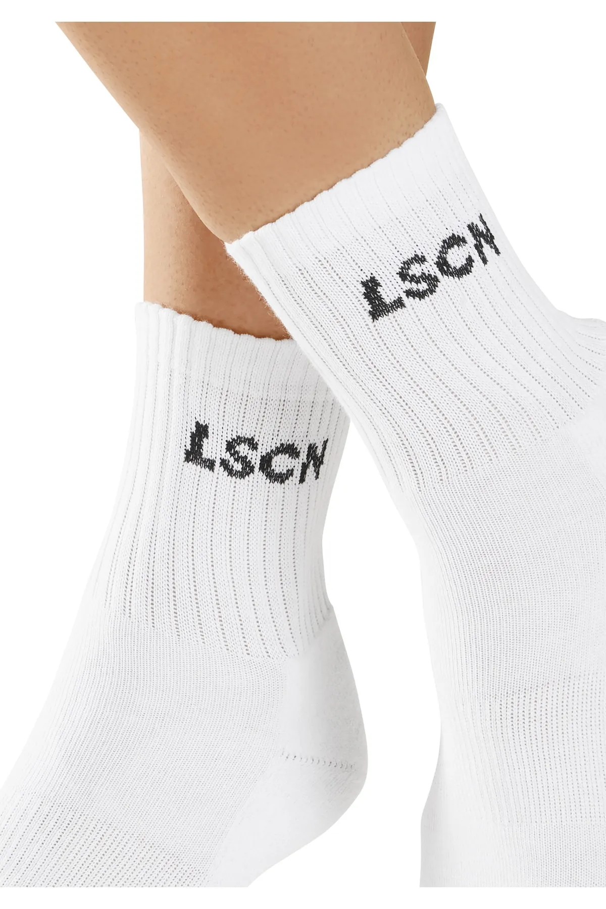 LSCN by LASCANA  Socken - Weiß - Unifarben