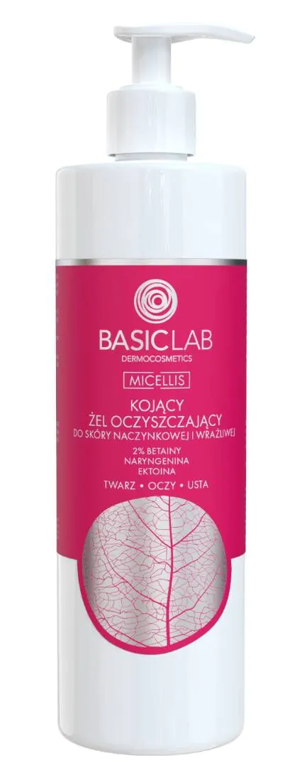 „BasicLab“ raminamasis valomasis gelis jautriai ir kapiliarų pažeistai odai