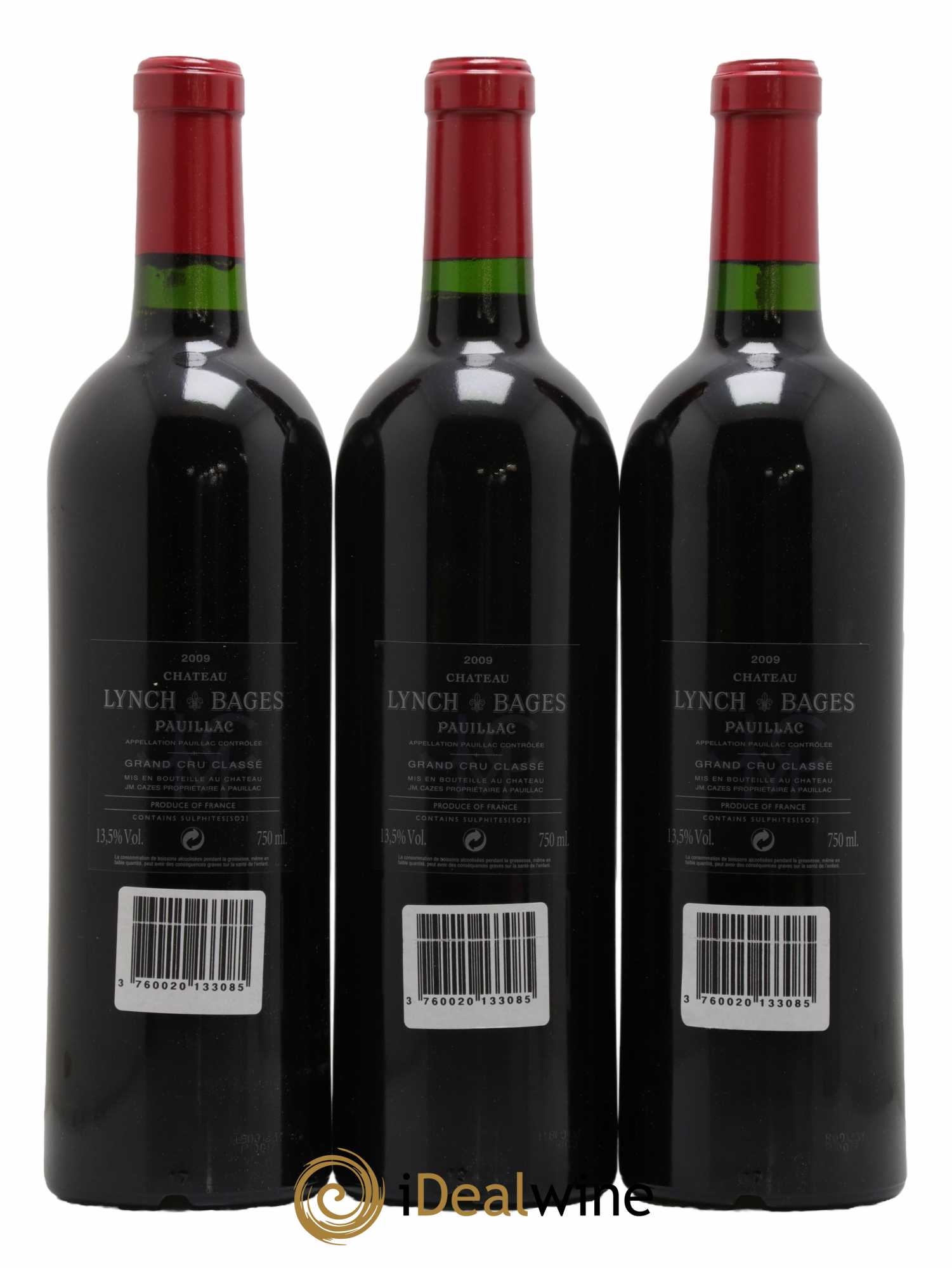 Château Lynch Bages 5ème Grand Cru Classé  2009 - Lot de 6 Bouteilles