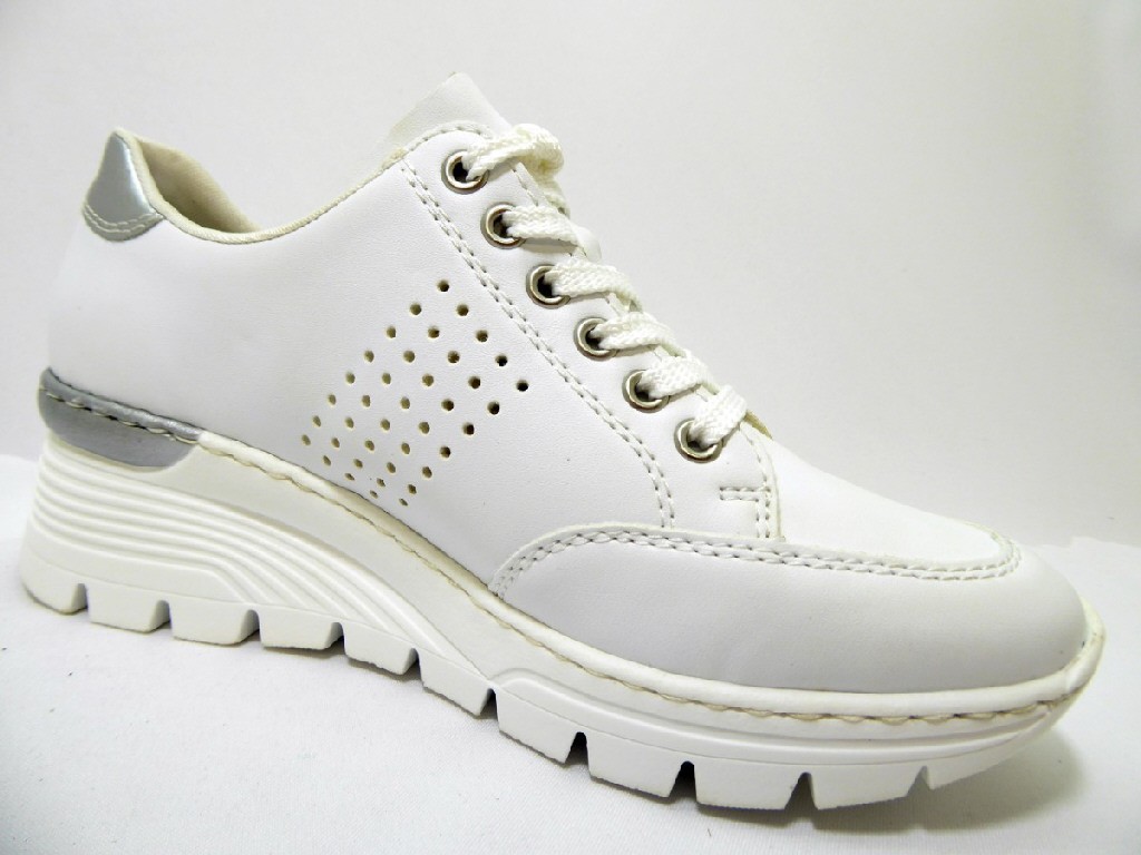 RIEKER Freizeit Schnürer rose FSK Damen Halbschuhe