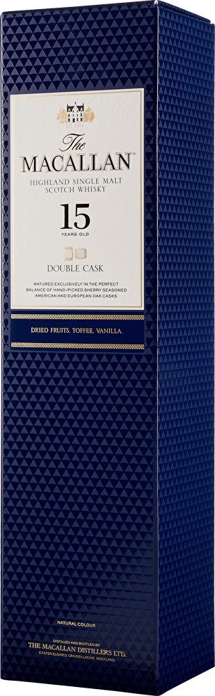 The Macallan Scotch Whisky Double Cask 15 YO 0,7 Liter im Geschenkkarton