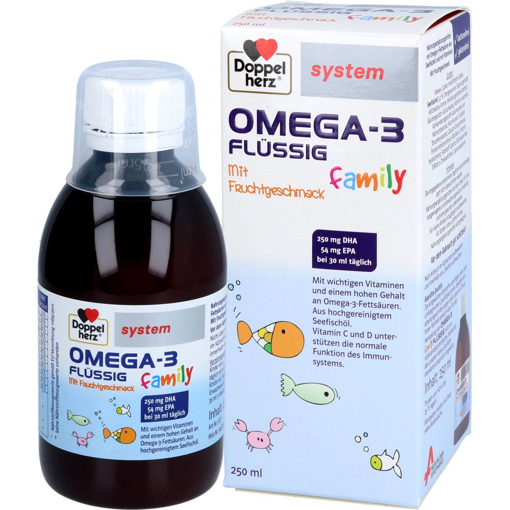 Omega-3 flüssig family system