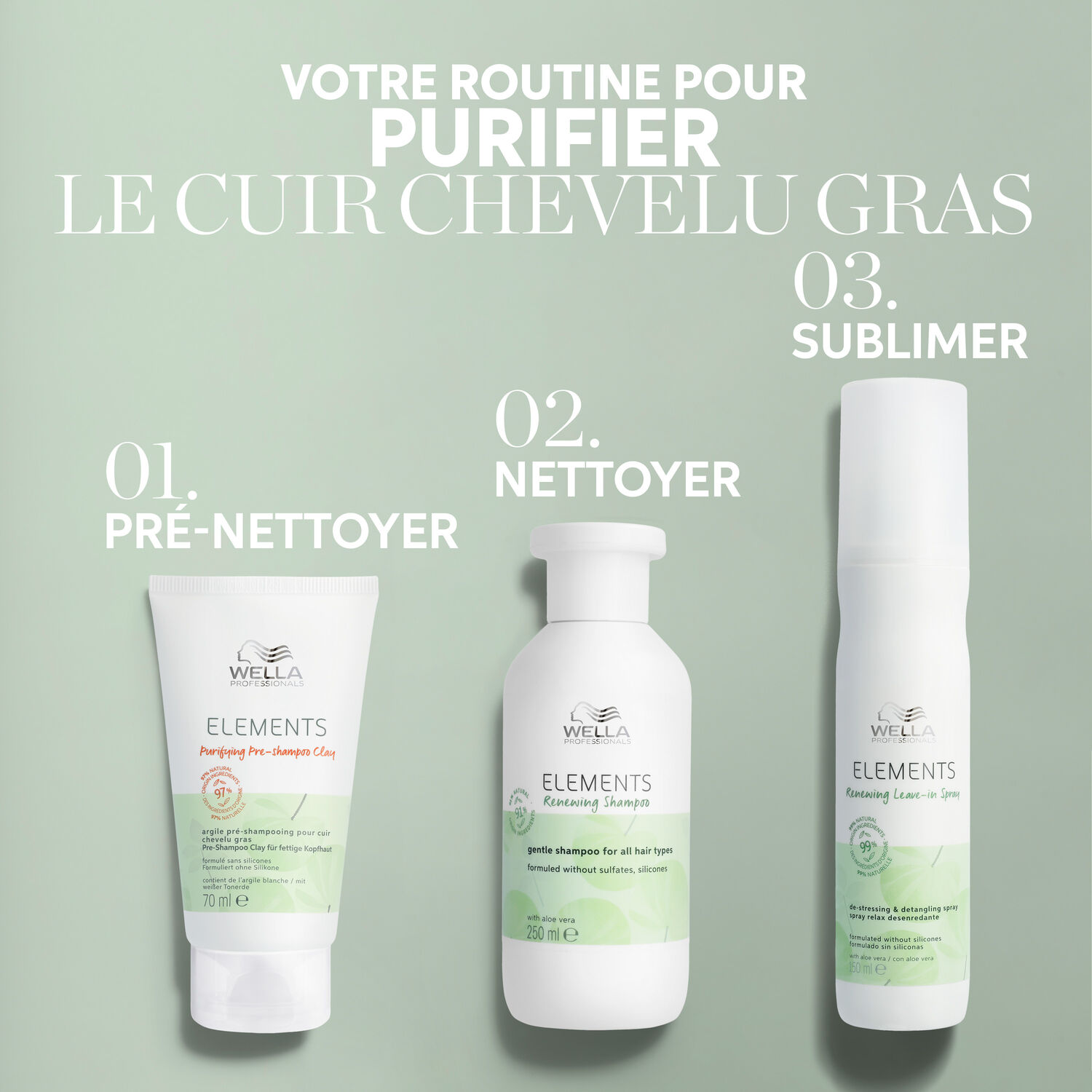 Wella Elements Argile Pré-Shampooing Purifiante