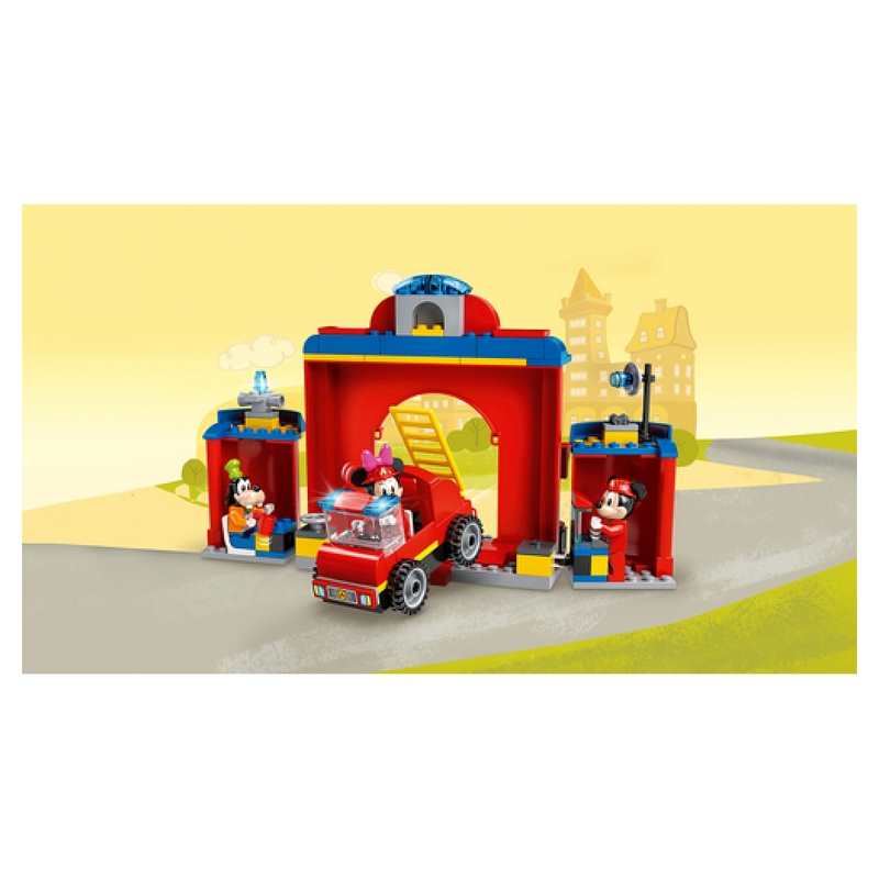 10776 La caserne et le camion de pompiers de Mickey et ses amis LEGO 4+