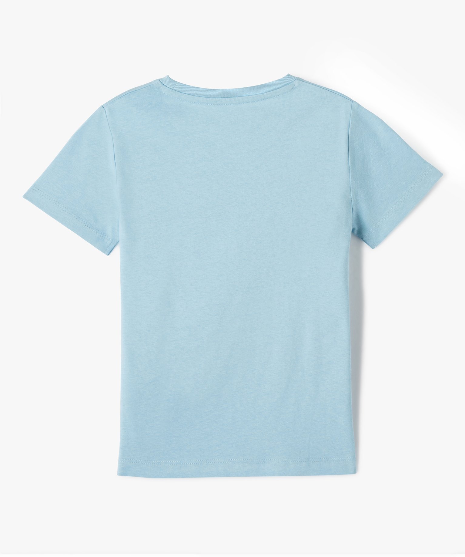 Tee-shirt Garçon à manches courtes avec motif sur le buste bleu | GEMO