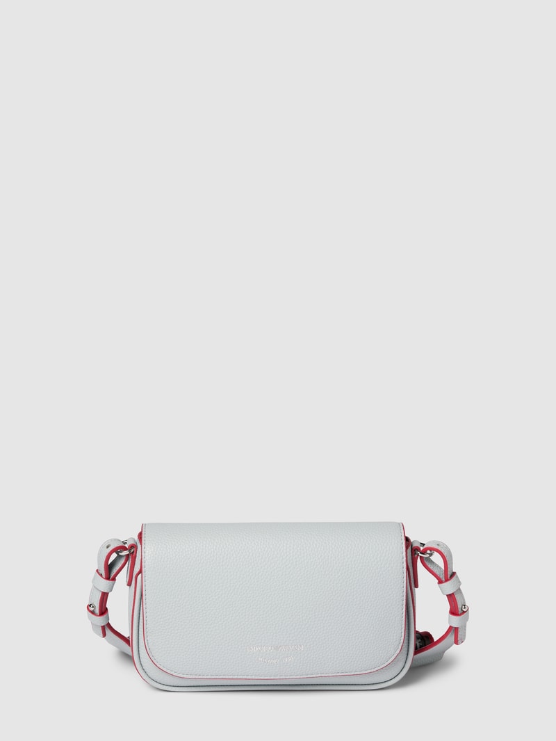 Handtasche in Two-Tone-Machart Modell 'LILLY' in hellgrau