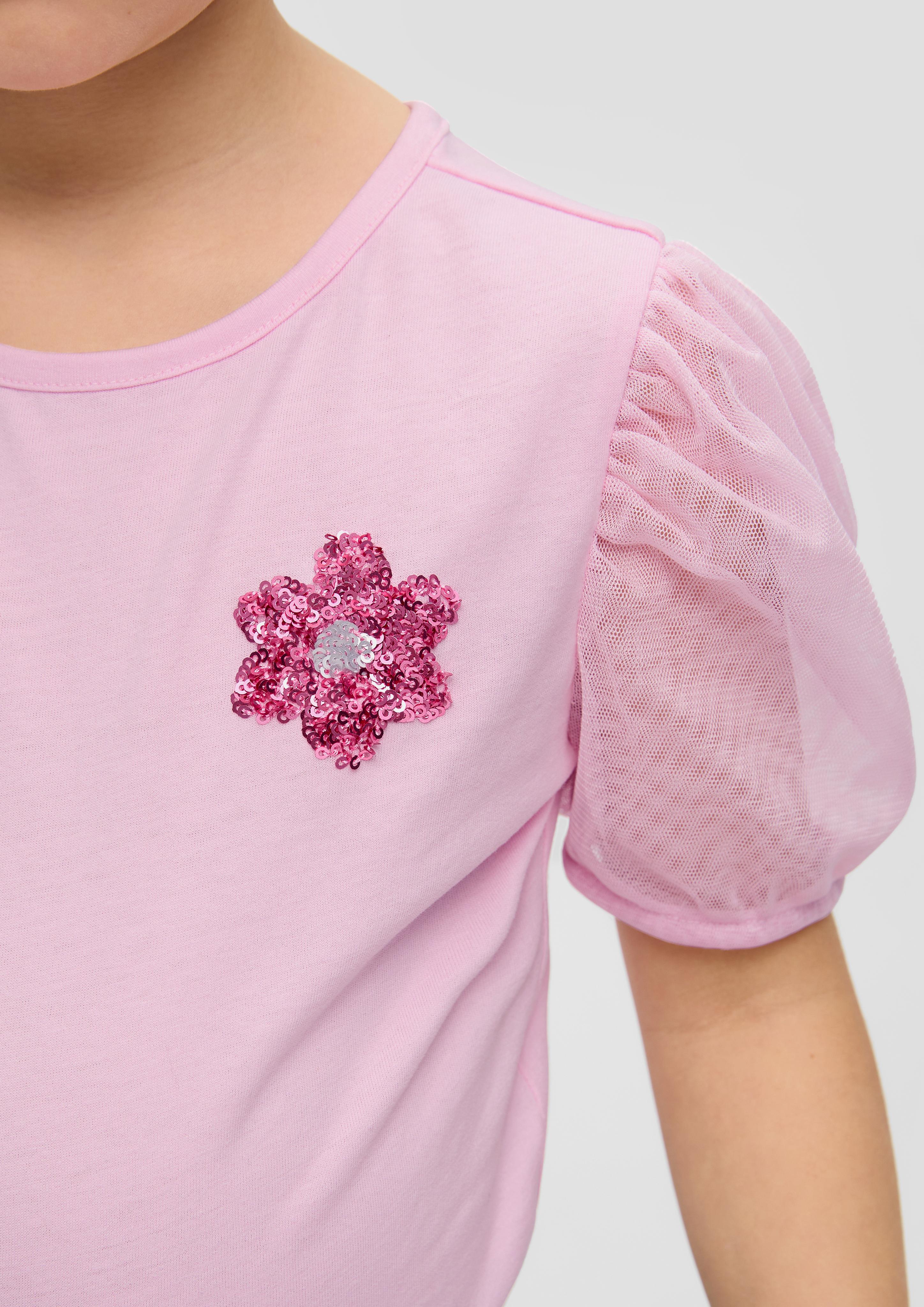 T-Shirt mit Pailletten-Detail  2145543-4073