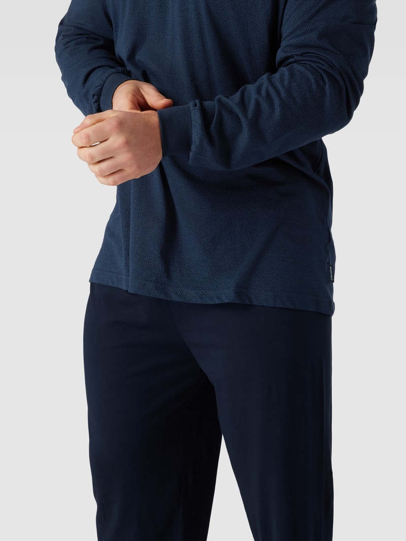 PLUS SIZE Pyjama von CECEBA Plus Modell 'TRAVELLER' in dunkelblau
