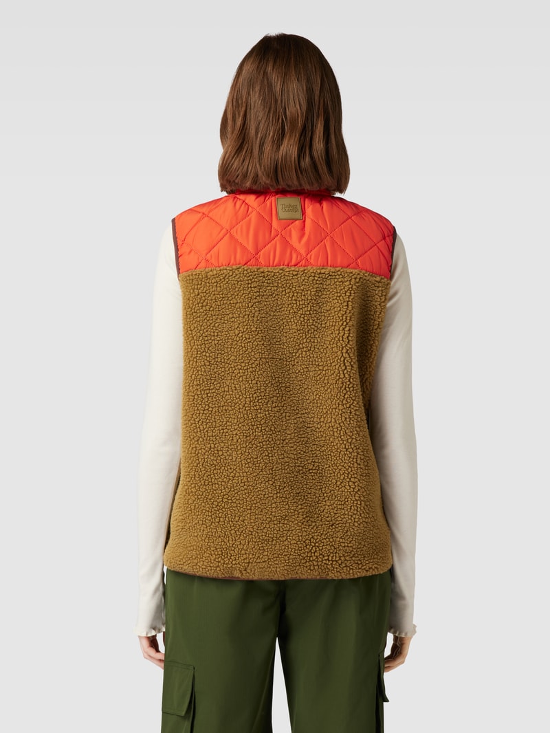 Weste mit Two-Tone-Machart Modell 'BERRI' in orange